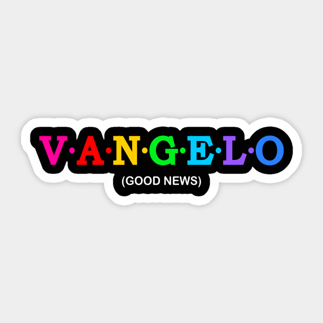 Vangelo - Good News. Sticker by Koolstudio